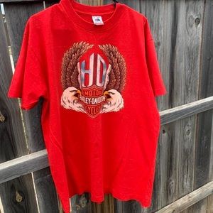 Vintage Harley Davidson Double Eagle Freedom Denver Colorado tshirt